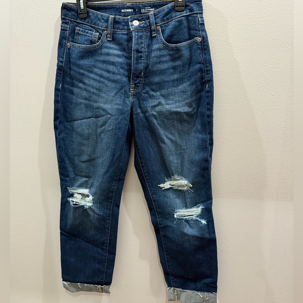Old Navy Dark Wash O.G. Straight Jeans